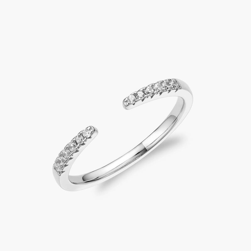 Open Pavé Stacking Ring Promo