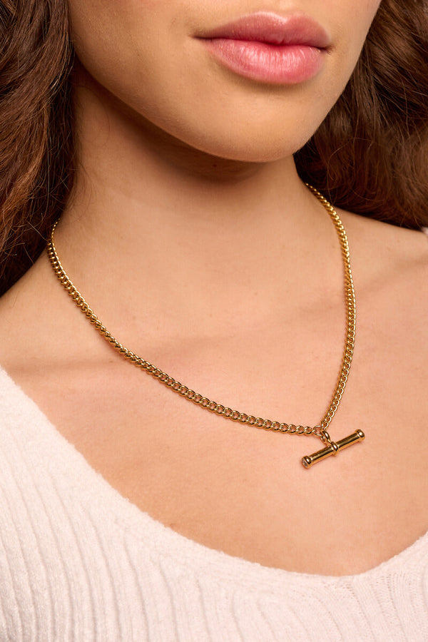 T-bar Charm Necklace